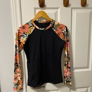 Women’s Longsleeve Floral Swimsuit Top